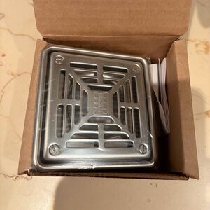 Hydro Ban Point Drain Grate 4” x 4” Polished Stainless Steel